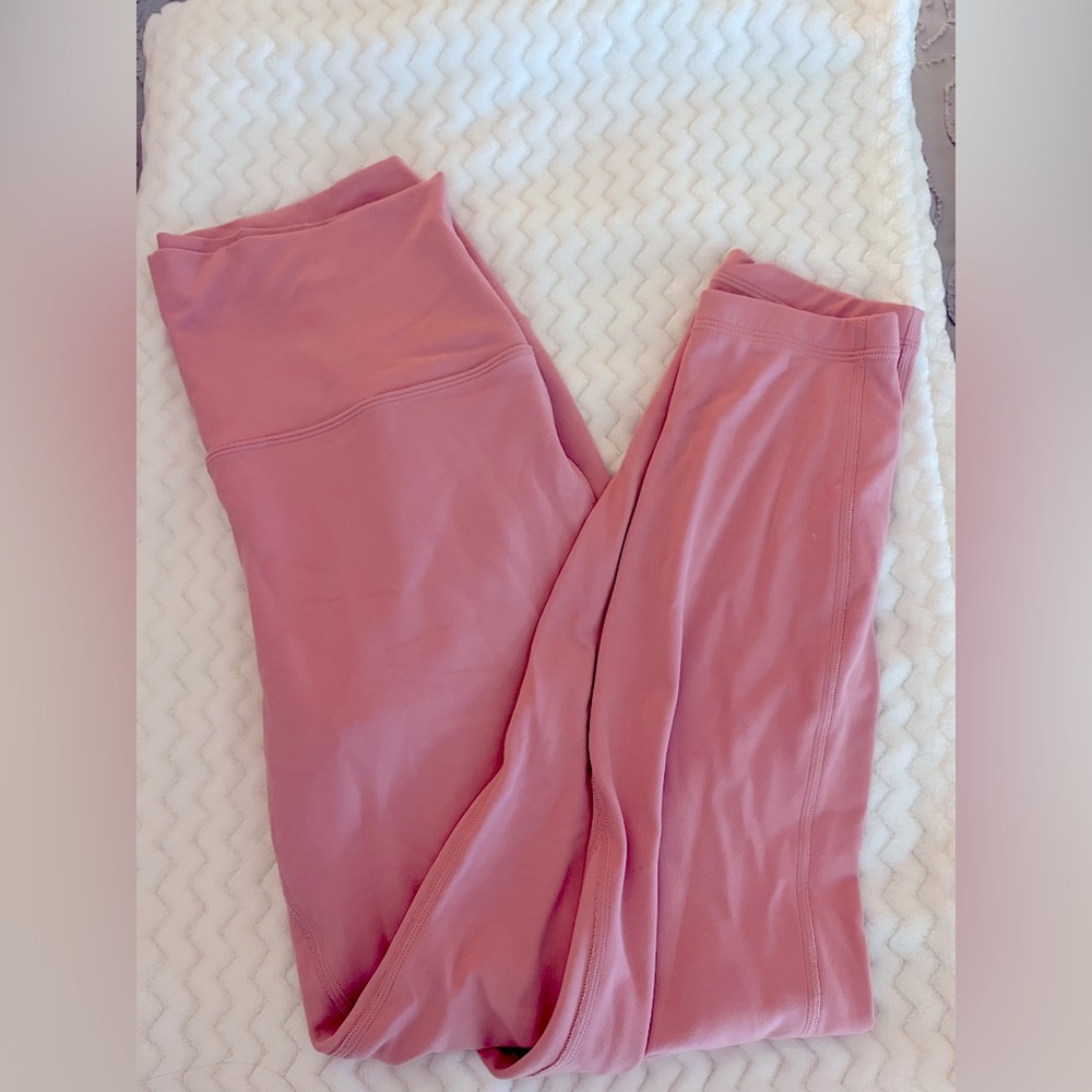 Lululemon Pink Puff Align Leggings Size 8